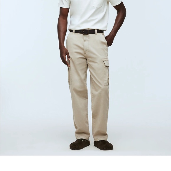 NEW WITH TAGS Madewell Pale Pewter Straight Cargo Pant: COOLMAX® Edition 32 x 32